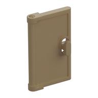 Visuel indicatif Rebrickable de Porte pour cadre de fenêtre 1 x 4 x 3, poignée semi-circulaire Trous à l'arrière (Door for Window Frame 1 x 4 x 3, Semicircular Handle Holes on Back)