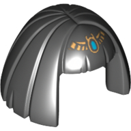 Cheveux mi-longs, lisses avec franges et motif imprimé diadème d'or (cléopâtre) (Hair Mid-Length, Smooth with Bangs and Gold Diadem Print (Cleopatra))
