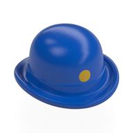 Chapeau, melon avec motif imprimé points d'or (Hat, Bowler with Gold Dot Print)