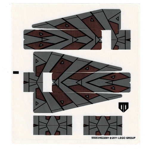 Visuel indicatif Rebrickable de Feuille d’autocollants pour le set 7957-1 (Sticker Sheet for Set 7957-1)
