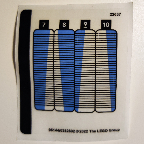 Visuel indicatif Rebrickable de Feuille d'autocollant 2 pour coffret 40519-1 (Sticker Sheet 2 for Set 40519-1)
