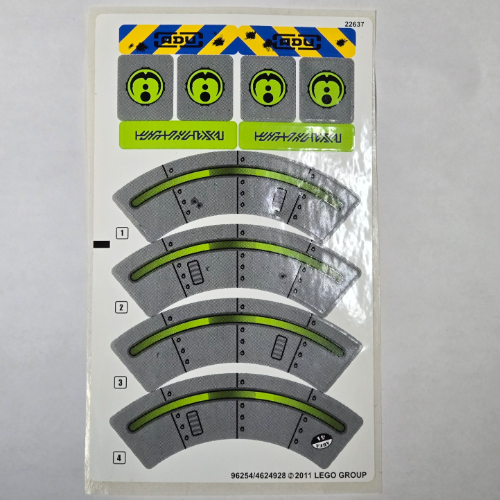 Visuel indicatif Rebrickable de Feuille d’autocollants pour le set 7052-1 (Sticker Sheet for Set 7052-1)