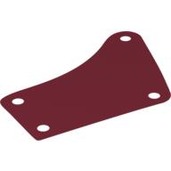 Visuel indicatif Rebrickable de Voile, Coin allongé, avec des trous d'angle (Sail, Extended Corner, with Corner Holes)