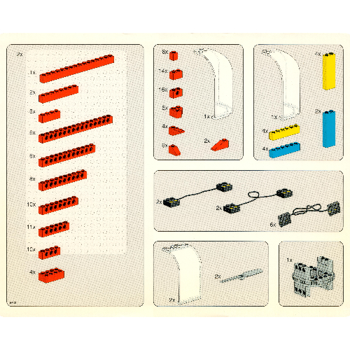 Livret d'activité 2 - pièces plateau carte organisateur - coffret 9701 (Activity Booklet 2 - Parts Tray Organizer Card - Set 9701)