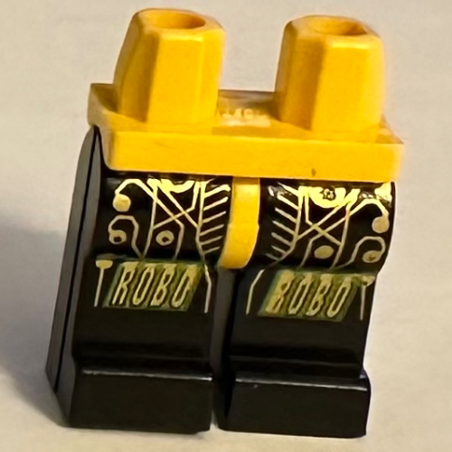 Bassin et jambes noires avec espace RoboForce or circuit imprimé (Hips and Black Legs with Space RoboForce Gold Circuitry Print)
