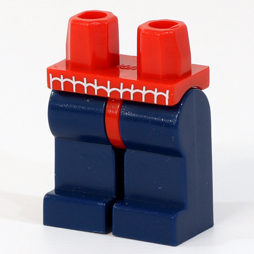 Bassin et jambes bleu foncé avec motif imprimé Spider-Man Sangle (Hips and Dark Blue Legs with Spider-Man Webbing Print)