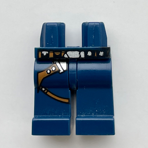 Bassin et jambes bleu foncé avec motif imprimé ceinture (Hips and Dark Blue Legs with Gunbelt Print)