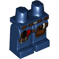 Bassin et jambes bleu foncé avec ceinture à outils avec tournevis, plieur et règle motif imprimé (Hips and Dark Blue Legs with Tool Belt with Screwdrivers, Plyer and Ruler Print)