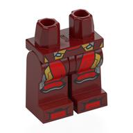 Bassin et jambes rouge foncé avec Iron Man marque 46 costume motif imprimé (Hips and Dark Red Legs with Iron Man Mark 46 Suit Print)