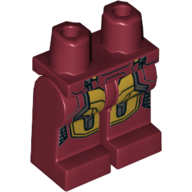 Bassin et jambes rouge foncé avec Iron Man 76105-1 (Hips and Dark Red Legs with Iron Man 76105-1)