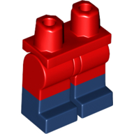 Bassin avec jambes rouges et motif Bottes bleu foncé (Hips with Red Legs and Dark Blue Boots Pattern)