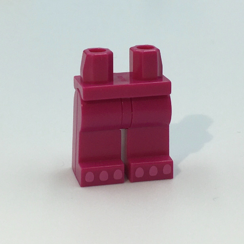 Visuel indicatif Rebrickable de Bassin et jambes magenta avec motif imprimé orteils/jambes rose foncé (Hips and Magenta Legs with Dark Pink Toes/Paws Print)