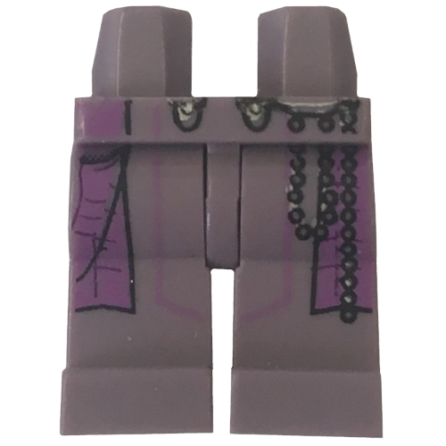 Bassin et jambes pourpre sable avec motif imprimé Zam Wesell (Hips and Sand Purple Legs with Zam Wesell Print)