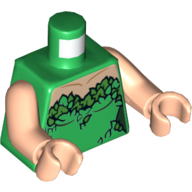 Visuel indicatif Rebrickable de Torse, robe, Motif imprimé feuilles (Poison lierre), bras et mains nougat clair (Torso, Dress, Leaves Print (Poison Ivy), Light Nougat Arms and Hands)