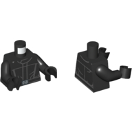Visuel indicatif Rebrickable de Torse, motif imprimé d'uniforme d'équipage impérial, bras et mains noirs (Torso, Imperial Crew Uniform Print, Black Arms and Hands)