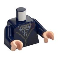 Visuel indicatif Rebrickable de Torse, sweat à capuche, fermeture à glissière, chemise bleu sable/bleu foncé, motif imprimé chemise gris bleu foncé, bras bleu foncé, mains nougat clair (Torso, Hoody, Zipper, Sand Blue/Dark Blue Shirt, Dark Bluish Grey Shirt Print, Dark Blue Arms, Light Nougat Hands)
