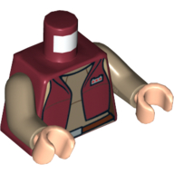 Visuel indicatif Rebrickable de Torse, gilet et haut de beige foncé (senator amidala), bras beige foncé, mains nougat clair (Torso, Vest and Dark Tan Top Print (Senator Amidala), Dark Tan Arms, Light Nougat Hands)