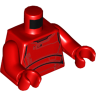 Armure de garde prétorienne d'élite torse motif imprimé, bras et mains rouges (Torso Elite Praetorian Guard Armor Print, Red Arms and Hands)