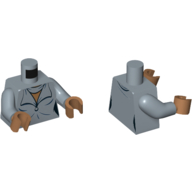 Visuel indicatif Rebrickable de Torse robe, écharpe, nougat moyen cou motif imprimé, bras bleu sable, mains nougat moyen (Torso Dress, Scarf, Medium Nougat Neck Print, Sand Blue Arms, Medium Nougat Hands)