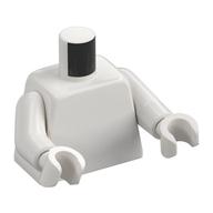 Visuel indicatif Rebrickable de Torse, queue gris bleuâtre foncé sur le motif imprimé dos, bras et mains blancs (Torso, Dark Bluish Grey Tail on Back Print, White Arms and Hands)