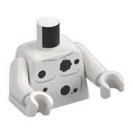 Visuel indicatif Rebrickable de Torse, Muscles, Taches noires imprimé, bras et mains blancs (Torso, Muscles, Black Spots Print, White Arms and Hands)