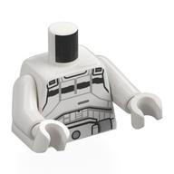 Torse, armure de conducteur at-rt motif imprimé, bras et mains blancs (Torso, AT-RT Driver Armor Print, White Arms and Hands)