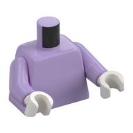 Visuel indicatif Rebrickable de Torse, bras de lavande, mains blanches [sans motif] (Torso, Lavender Arms, White Hands [Plain])