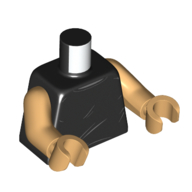 Visuel indicatif Rebrickable de Torse, gilet, plis motif imprimé, bras et mains beige chaud (Torso, Vest, Creases Print, Warm Tan Arms and Hands)
