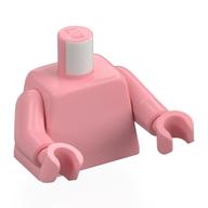 Torse, bras et mains rose chaud [sans motif] (Torso, Warm Pink Arms and Hands [Plain])