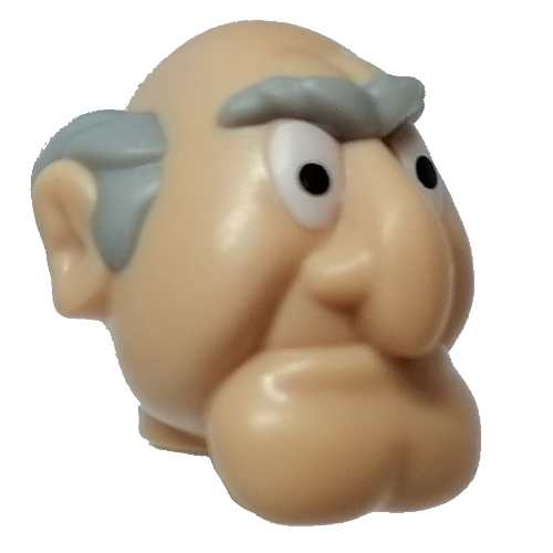 Tête de minifigurine Spécial (Statler) (Minifig Head Special (Statler))