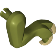 Visuel indicatif Rebrickable de Partie du corps animal, Dinosaure, Tyrannosaurus Rex Bras / Jambe, Droite, Petit, Griffes beige imprimé (Animal Body Part, Dinosaur, Tyrannosaurus Rex Arm / Leg, Right, Small, Tan Claws Print)