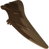 Visuel indicatif Rebrickable de Partie du corps animal, Dinosaure, Aile de ptéranodon, Gauche avec motif de bord de nougat moyen marbré (Animal Body Part, Dinosaur, Pteranodon Wing, Left with Marbled Medium Nougat Edge Pattern)