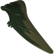 Visuel indicatif Rebrickable de Partie du corps animal, Dinosaure, Aile de ptéranodon, Gauche avec motif vert olive marbré (Animal Body Part, Dinosaur, Pteranodon Wing, Left with Marbled Olive Green Pattern)