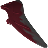 Visuel indicatif Rebrickable de Partie du corps animal, dinosaure, aile de ptéranodon, gauche avec motif marbré gris bleuâtre foncé (Animal Body Part, Dinosaur, Pteranodon Wing, Left with Marbled Dark Bluish Gray Edge Pattern)