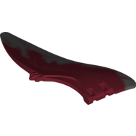 Visuel indicatif Rebrickable de Partie du corps animal, Dinosaure, Aile de ptéranodon, droite avec motif marbré gris bleuâtre foncé (Animal Body Part, Dinosaur, Pteranodon Wing, Right with Marbled Dark Bluish Gray Edge Pattern)