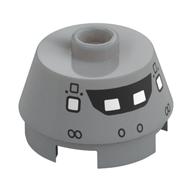 Visuel indicatif Rebrickable de Brique ronde 2 x 2 cône tronqué avec motif imprimé Cockpit (Brick Round 2 x 2 Truncated Cone with Cockpit Print)