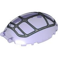 Visuel indicatif Rebrickable de Pare-brise 8 x 6 x 2 1/3 baldaquin avec poignée avec cadre en argent, 9 fenêtres motif imprimé (Windscreen 8 x 6 x 2 1/3 Bubble Canopy with Handle with Silver Frame, 9 Windows Print)