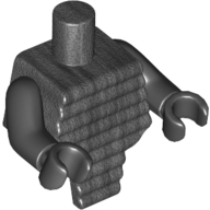 Torse court avec crêtes avant, bras et mains noirs (seigneur Garmadon) (Torso Short with Front Ridges, Black Arms and Hands (Lord Garmadon))