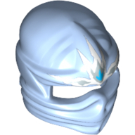Enveloppe avec avant ridge et motif imprimé d'énergie de glace (Wrap with Forehead Ridge and Ice Energy Print)