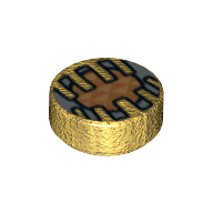 Visuel indicatif Rebrickable de Tuile ronde 1 x 1 avec motif imprimé œil électronique (Tile Round 1 x 1 with Electronic Eye Print)