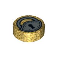 Visuel indicatif Rebrickable de Tuile ronde 1 x 1 avec motif imprimé Cadenas (Tile Round 1 x 1 with Padlock Print)