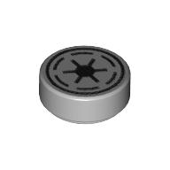 Visuel indicatif Rebrickable de Tuile ronde 1 x 1 avec le symbole de la République (Tile Round 1 x 1 with Republic Symbol Print)