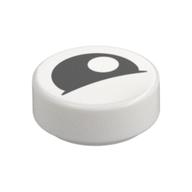 Visuel indicatif Rebrickable de Tuile ronde 1 x 1 avec l'œil noir avec l'pupille hors-côté (Tile Round 1 x 1 with Black Eye with Off-Side Pupil Partially Closed Print)