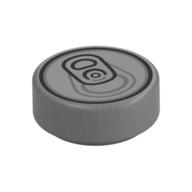 Visuel indicatif Rebrickable de Tuile ronde 1 x 1 avec onglet de canette de soude, anneau tirer motif imprimé (Tile Round 1 x 1 with Soda Can Tab, Ring Pull Print)