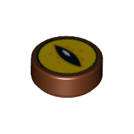 Visuel indicatif Rebrickable de Tuile ronde 1 x 1 avec motif imprimé œil (Tile Round 1 x 1 with Eye Print)