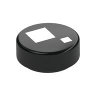 Visuel indicatif Rebrickable de Tuile ronde 1 x 1 avec grands et petits carrés blancs imprimé (œil de briqueheadz) (Tile Round 1 x 1 with Large and Small White Squares Print (Brickheadz Eye))