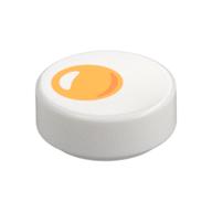 Visuel indicatif Rebrickable de Tuile ronde 1 x 1 avec Oeuf avec motif imprimé jaune (Tile Round 1 x 1 with Egg with Yolk Print)