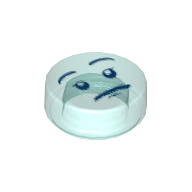 Visuel indicatif Rebrickable de Tuile ronde 1 x 1 avec motif imprimé visage (Tile Round 1 x 1 with Face Print)