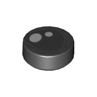 Visuel indicatif Rebrickable de Carreau rond 1 x 1 avec œil, double pupille motif imprimé (Tile Round 1 x 1 with Eye, Double Pupil Print)