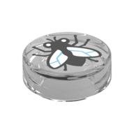 Visuel indicatif Rebrickable de Tuile ronde 1 x 1 avec motif imprimé Fly (Tile Round 1 x 1 with Fly Print)